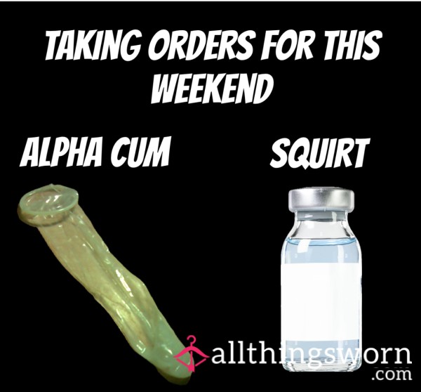 Alpha C*m And Squirt Vials