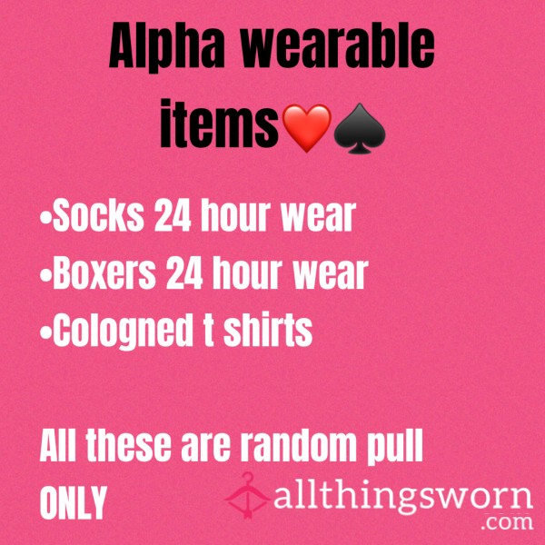 Alpha Wearable Items❤️♠️