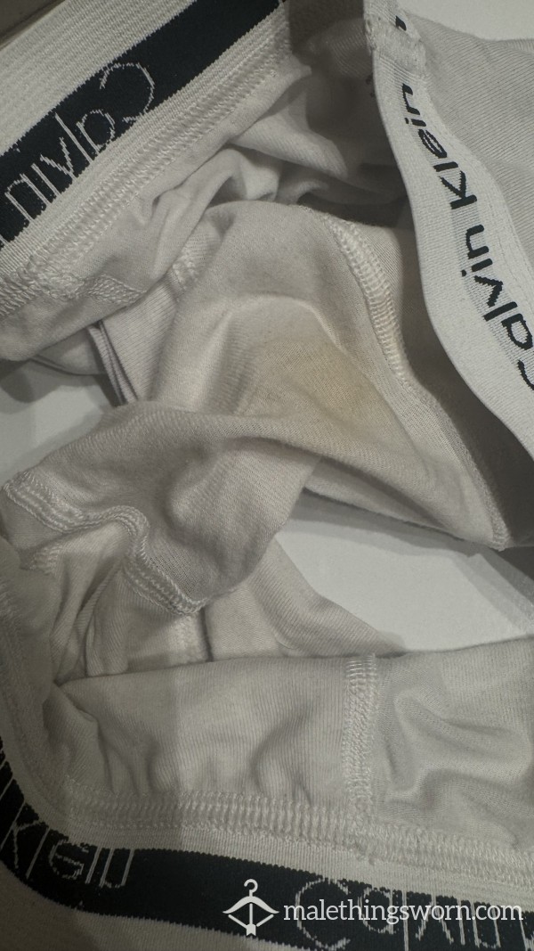 Alpha Worn White CK Underwear