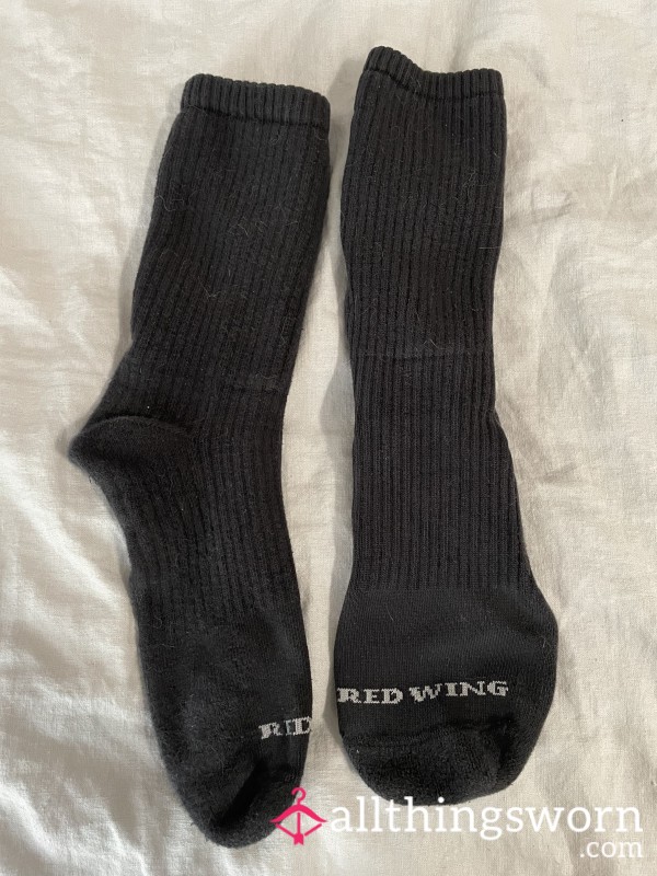 Alpha’s Black Crew Redwing Socks