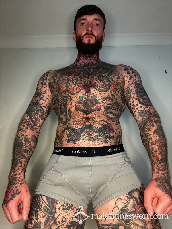 Alpha's Worn Calvin Klein Boxers Grey 😈