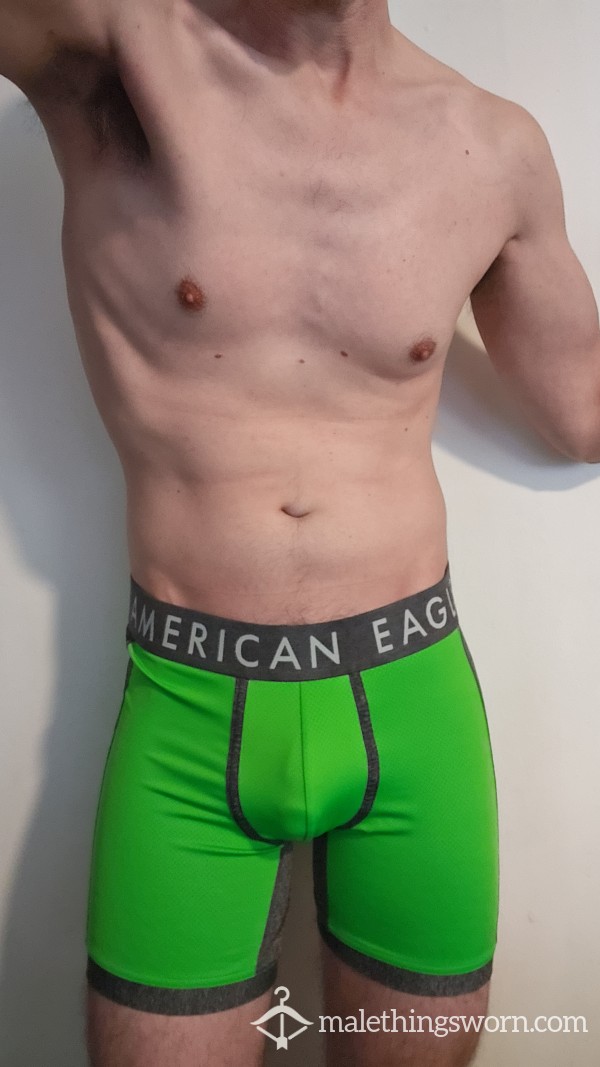 American Eagle Green Boxer Briefs Size M Customizable
