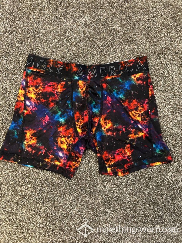 AMERICAN EAGLE - Multicolor Galaxy Print - Boxer Briefs