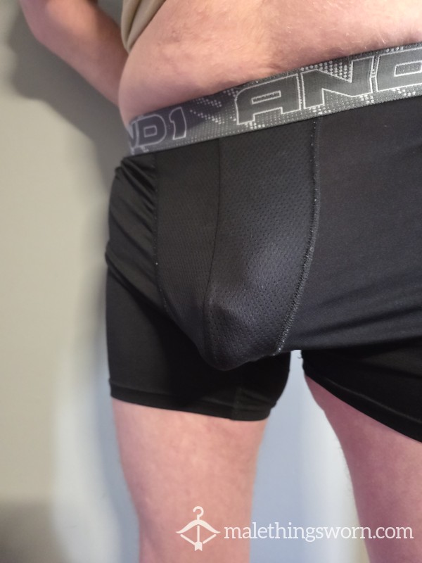 AND1 Black Boxer Briefs — Worn, 10K Steps & $400 In Tips