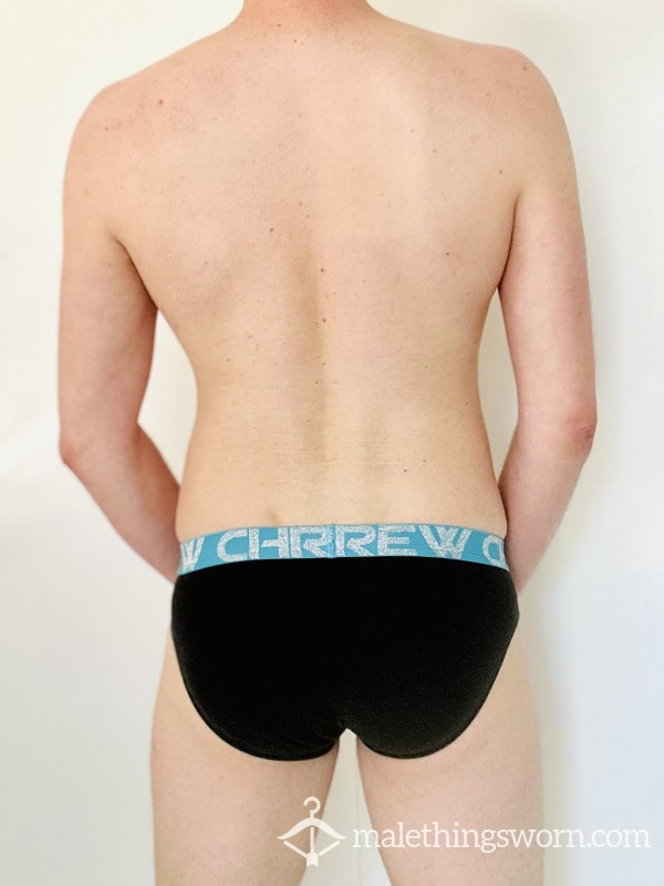 ANDREW CHRISTIAN Brief Black/turquoise Trim