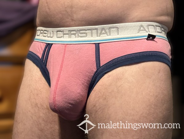 Andrew Christian Briefs - Pink - Size M (77)