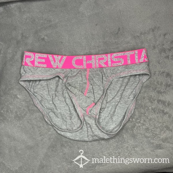 Andrew Christian Grey & Pink Briefs