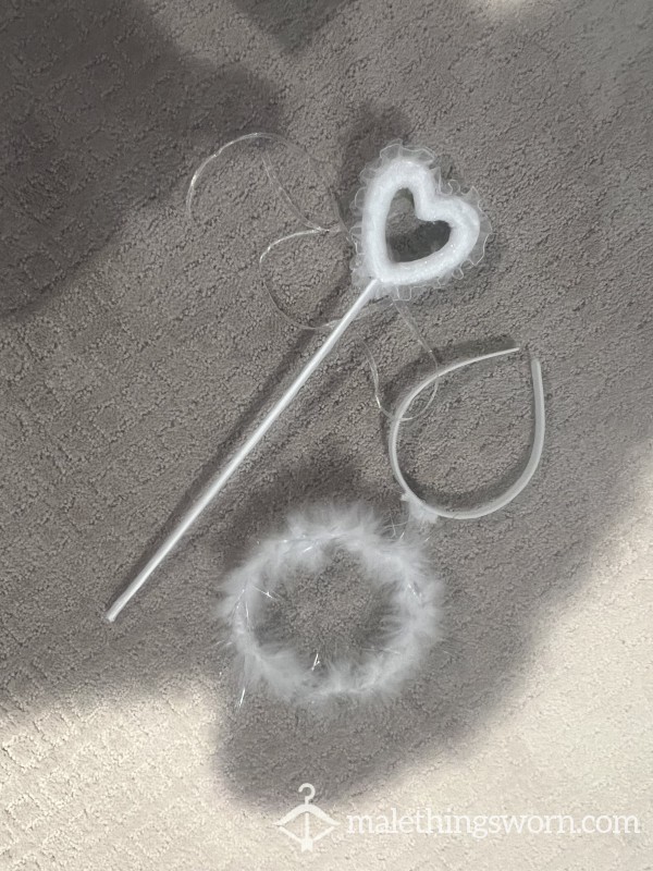 Angel Costume Accessories: Wand And Headband