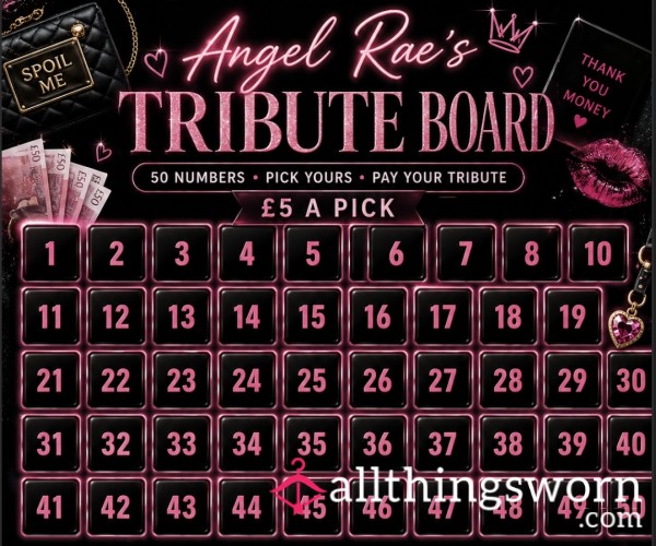 Angel Rae’s Tribute Board