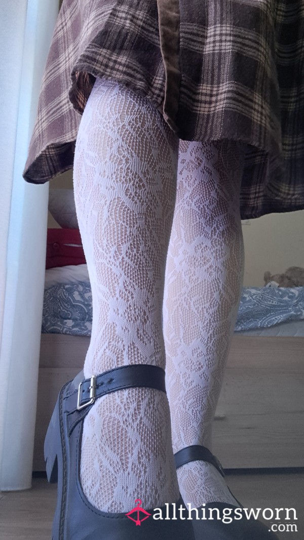 Angel White Pantyhose