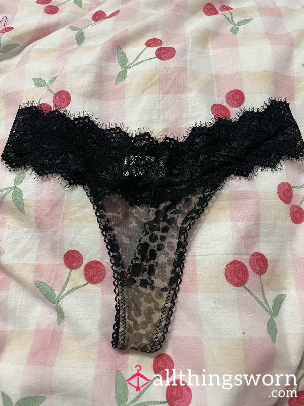 Animal Print 🐄 -LACE THONG