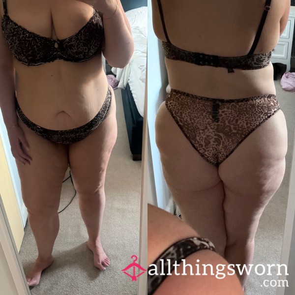 Animal Print Lingerie Set