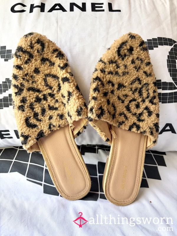 Animal Print Mules