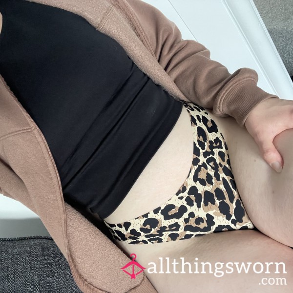 Animal Print Seamless Thong (2)