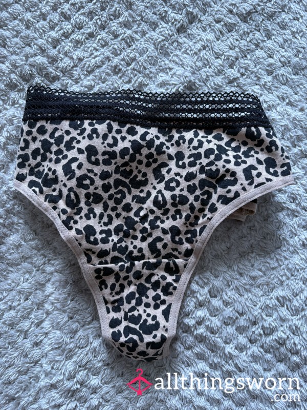 Animal Print Thong
