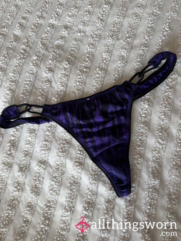 Animal Print Thong