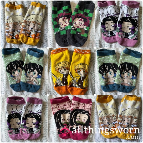 Anime Ankle Socks – Demon Slayer Collection 🧦✨💕