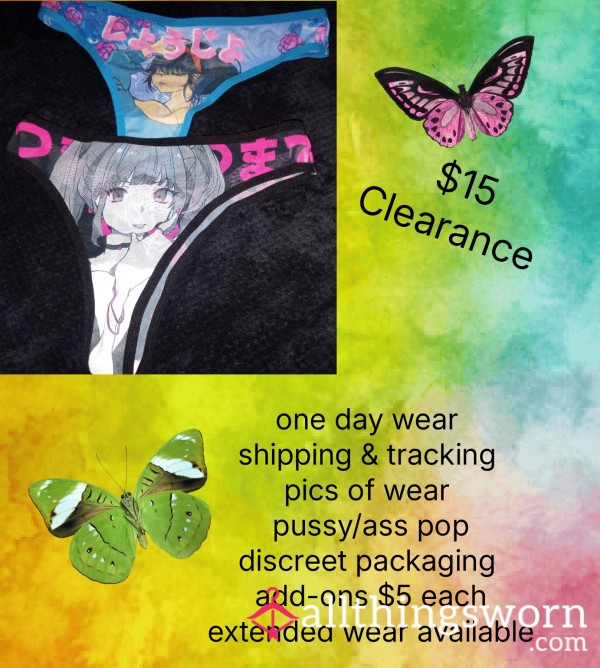 Anime Mesh Thongs