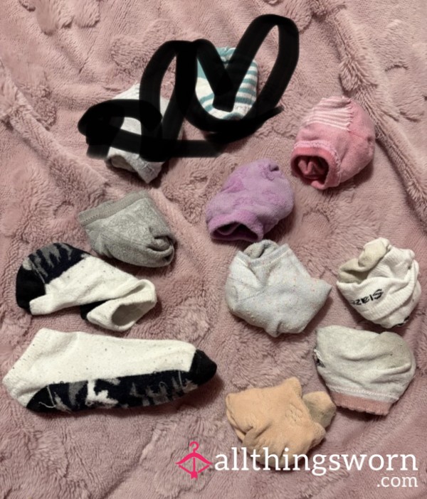 Ankle Trainer Socks Various Colours Worn On My Size 3 Feet