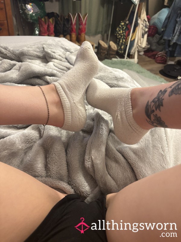 Ankle White Socks