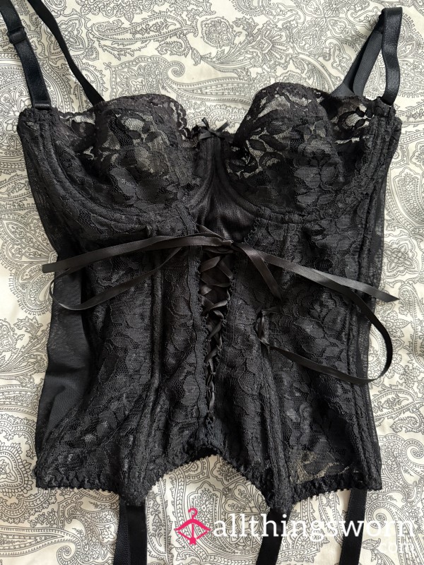 Ann Summers Black Lace Corset Basque