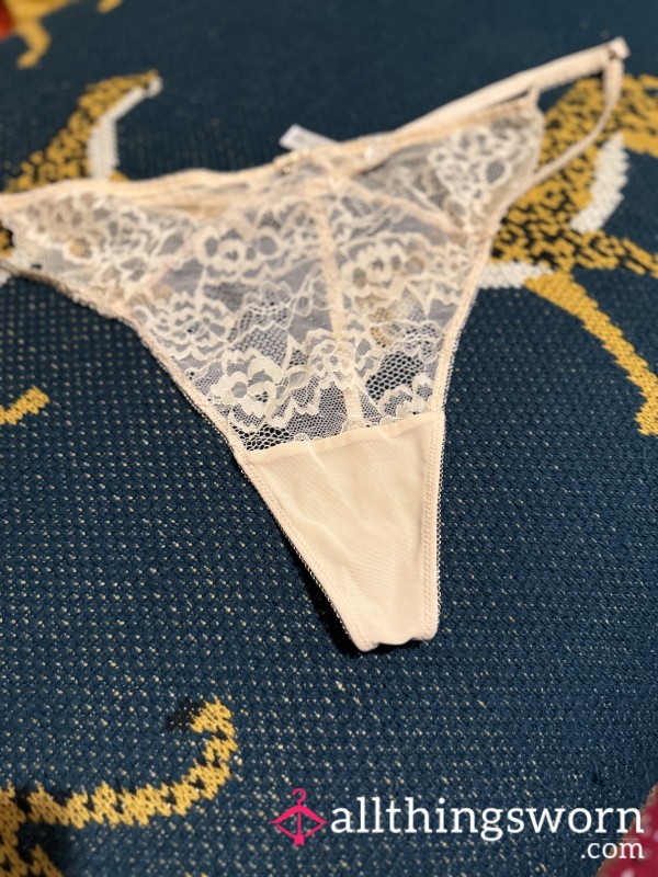 Ann Summers Cream G-string Uk Size 24