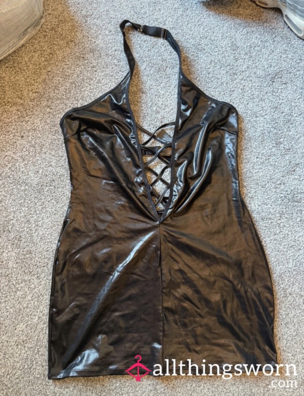 Ann Summers Faux Leather Pvc Style Mini Dress 🖤