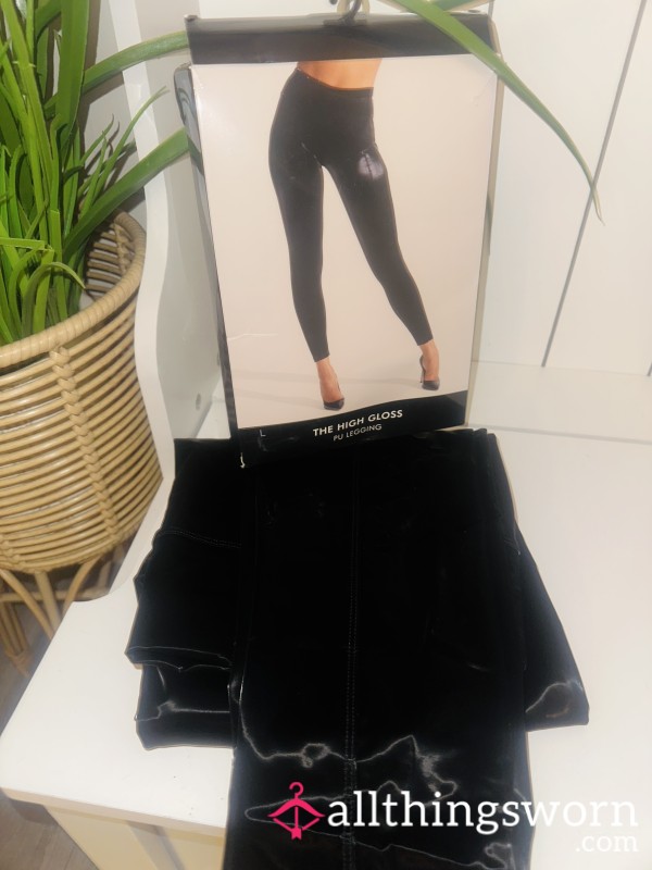 Ann Summers PU High Gloss Leggings Size L ⛓️