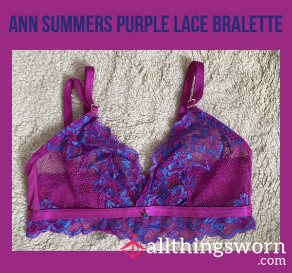 Ann Summers Purple Lace Bralette💜