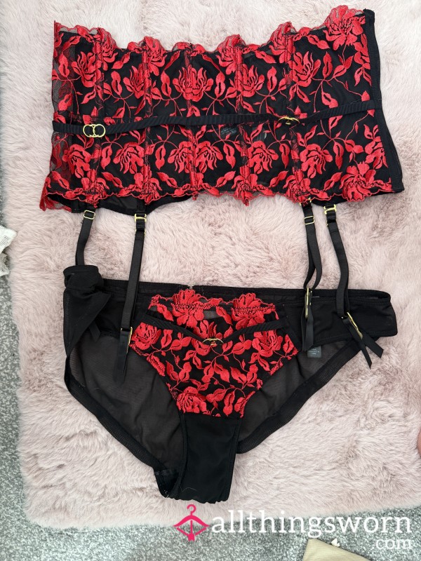 Ann Summers Red And Black Lace