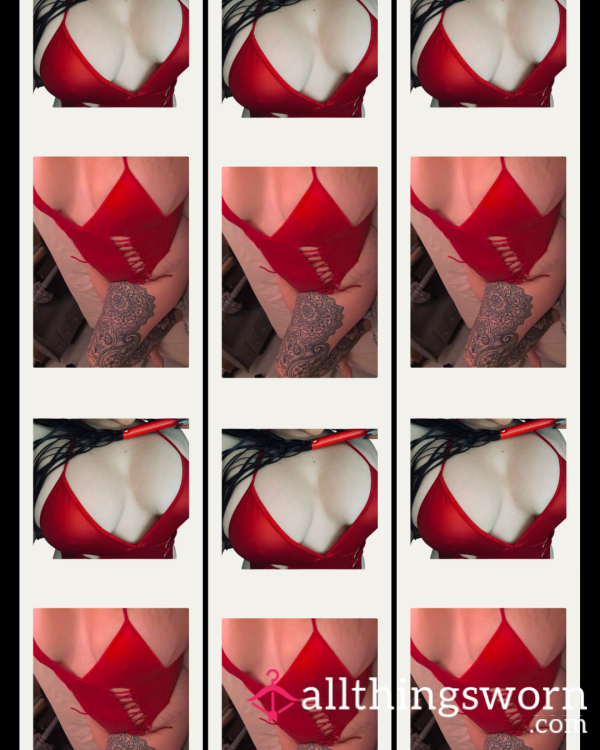 Red PVC Bodysuit – Unwashed & Worn ❤️ (UK 16/L + Delivery Included)