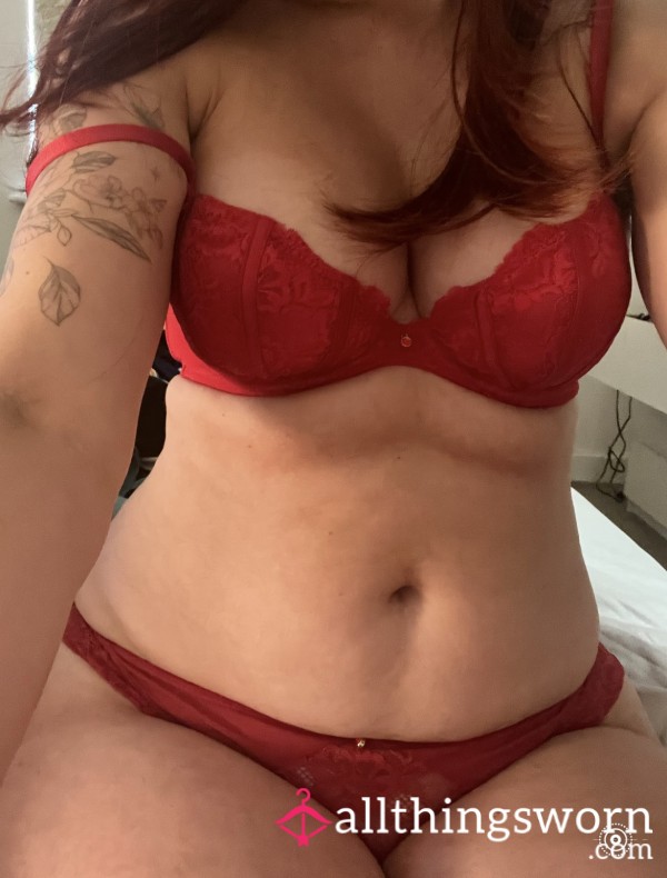 Ann Summers S**y Red Bra & Knickers