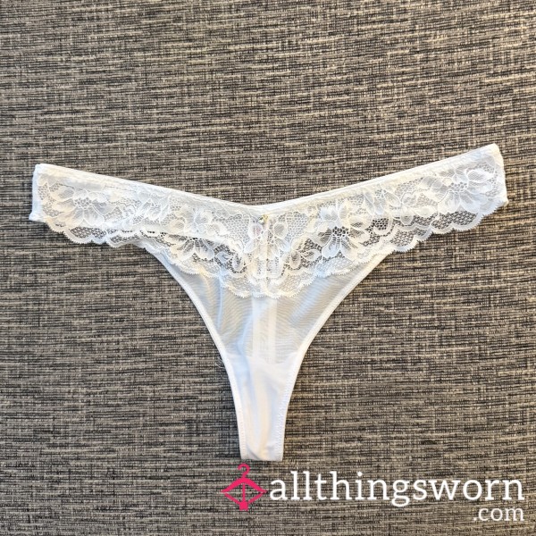 Ann Summers Lace White Thong