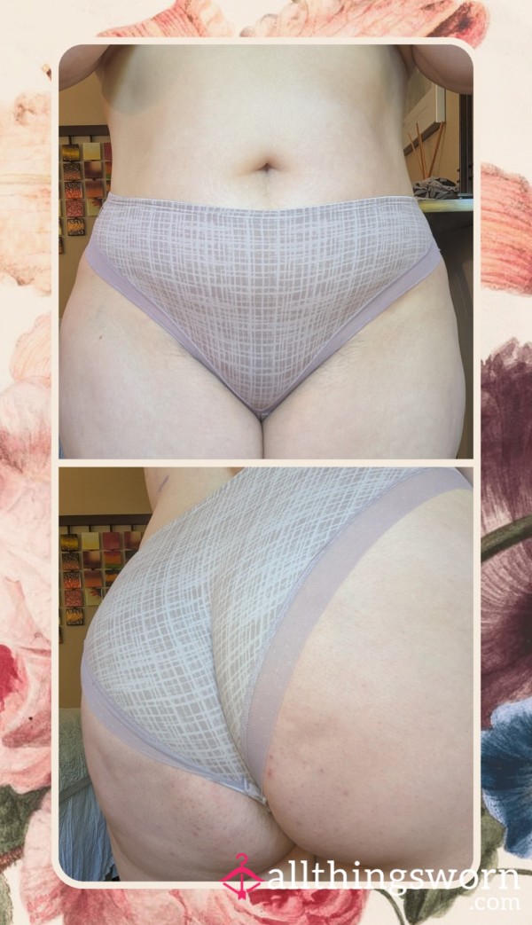 Anne Klein Lace Trimmed Modern CrosshatchPanty