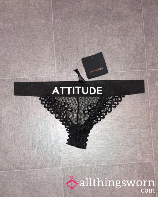 ANNE SUMMERS ATTITUDE THONG