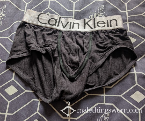 Another Of My Mate's Very Worn CK Briefs- Black