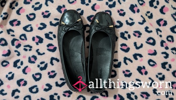 ANOTHER PRETTY PAIR OF DIRTY FLATS Well "STINKY"Well Loved And Cared For By Rainbow 🌈❤️🌈 Pictures Don't Do Them Justice Hehe Unfortunately Postage Isn't Included In Price