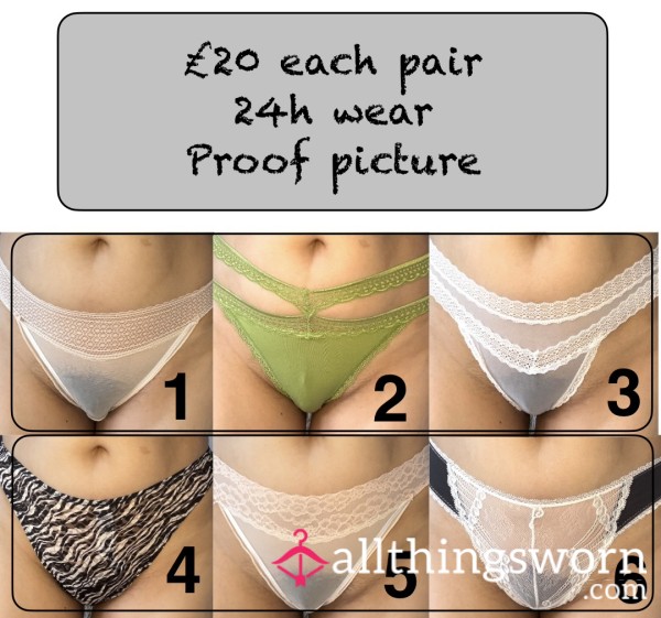 Any Pair £20 Plus Wearing Proof Picture And Wear 48h