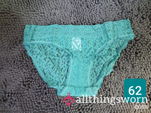 Aqua Blue Lace Panties