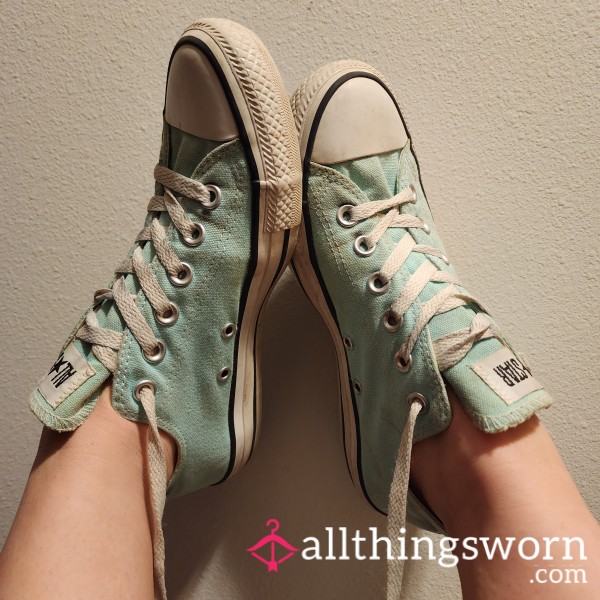 Aqua Converse Sneakers