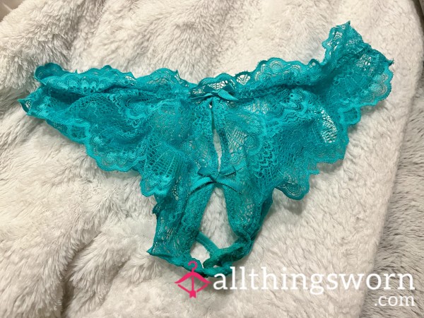 Aqua Used Lace Panty