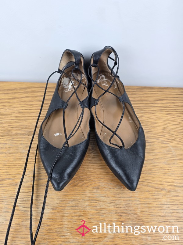 Aquazura Laced Flats OF