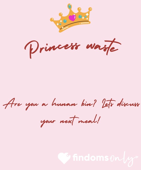 Are You A Human Bin? - Princess Waste