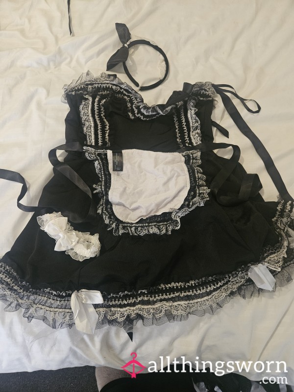A/S French Maid Outfit Uk Size 12