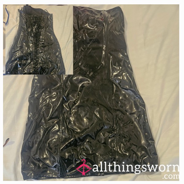 A/S Pvc Corset Dress UK Size 12