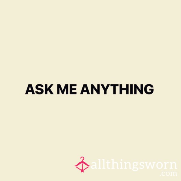 Ask Me 20 Questions About Me
