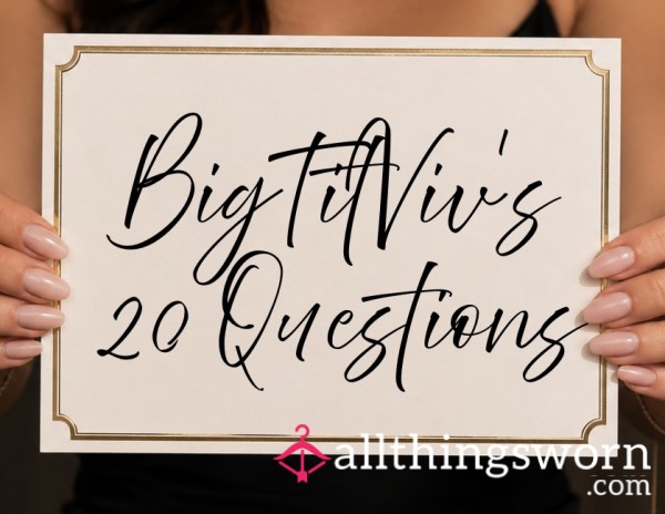 Ask Me 20 Questions - Come Get To Know Me Better