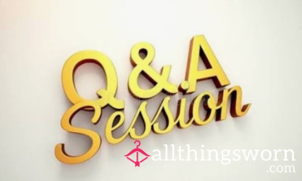 Ask Me Anything - 20 Minutes - Unlimited Questions - You & Me