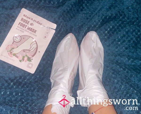 ASMR Style Foot Mask & Foot Reveal