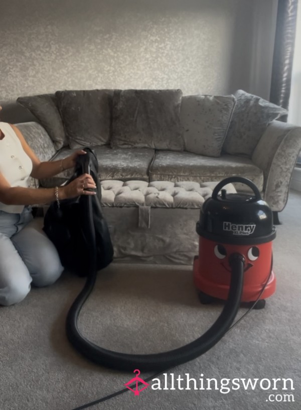 ASMR Vacuuming Leather Jacket